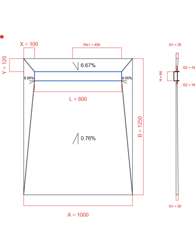 Showerlay Wiper 4 Way 1000 X 1250 Mm. . . 