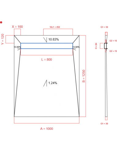 Showerlay Wiper 4 Way 1000 X 1250 Mm. . . 