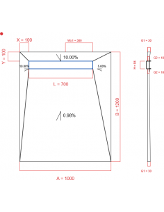 Showerlay Wiper 4 Way 1000. . . 