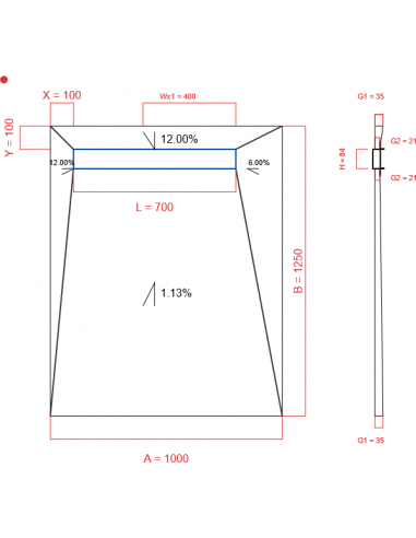 Showerlay Wiper 4 Way 1000 X 1250 Mm. . . 