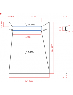 Showerlay Wiper 4 Way 1000. . . 