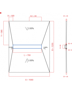 Showerlay Wiper 4 Way 1000. . . 