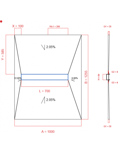 Showerlay Wiper 4 Way 1000 X 1255 Mm. . . 