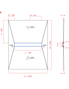 Showerlay Wiper 4 Way 1000. . . 