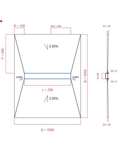 Showerlay Wiper 4 Way 1000 X 1255 Mm. . . 