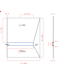 Showerlay Wiper 4 Way 1000. . . 