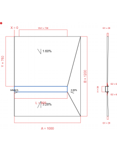 Showerlay Wiper 4 Way 1000. . . 