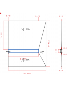 Showerlay Wiper 4 Way 1000. . . 