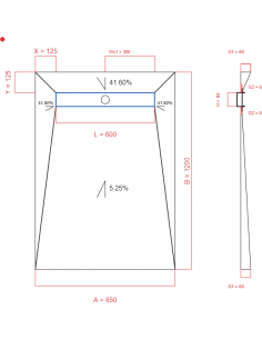 Showerlay Wiper 4 Way 850 X. . . 