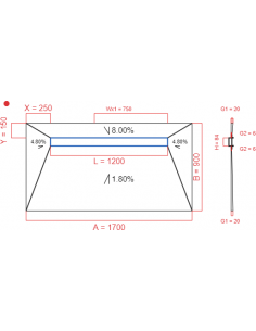 Showerlay Wiper 4 Way 1700. . . 