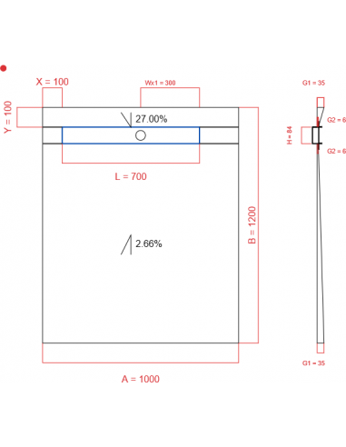 Showerlay Wiper 2 Way 1000 X 1200 Mm. . . 