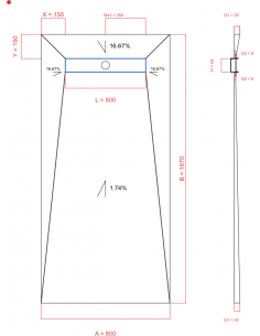 Showerlay Wiper 4 Way 800 X. . . 