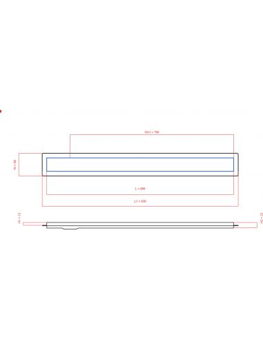 Duschrinne Wiper 800 Mm Premium Slim. . . 