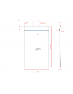 Showerlay Wiper 1 Way 900 X. . . 