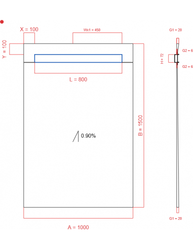 Showerlay Wiper 1 Way 1000 X 1500 Mm. . . 