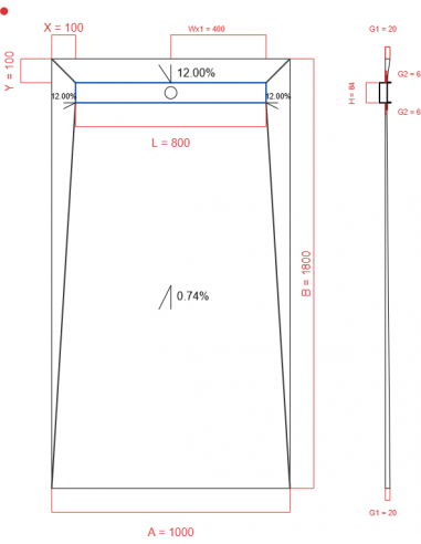 Showerlay Wiper 4 Way 1000 X 1800 Mm. . . 