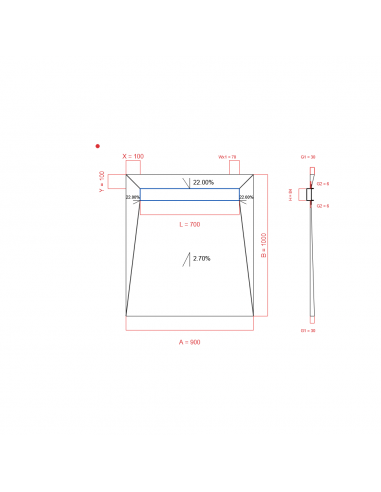 Showerlay Wiper 4 Way 900 X 1000 Mm. . . 