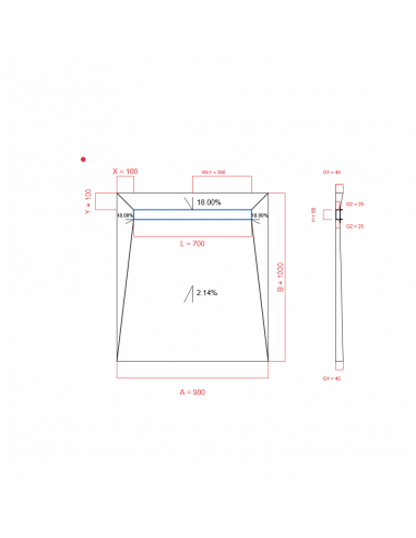 Showerlay Wiper 4 Way 900 X 1000 Mm. . . 