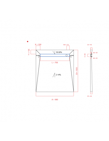 Showerlay Wiper 4 Way 900 X 1000 Mm. . . 