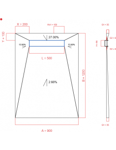 Showerlay Wiper 4 Way 900 X. . . 