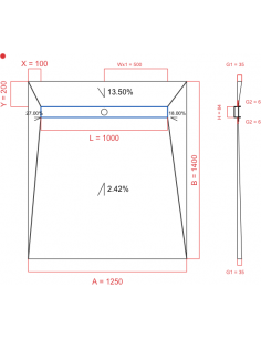 Showerlay Wiper 4 Way 1250. . . 