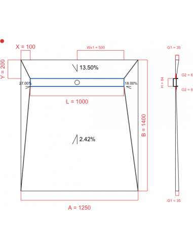 Showerlay Wiper 4 Way 1250 X 1400 Mm. . . 