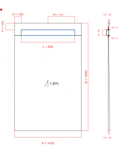 Showerlay Wiper 1 Way 1000. . . 