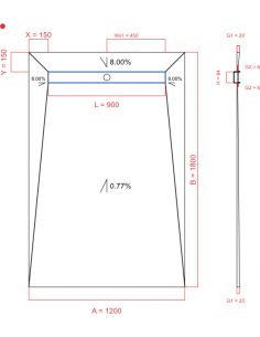 Showerlay Wiper 4 Way 1200. . . 