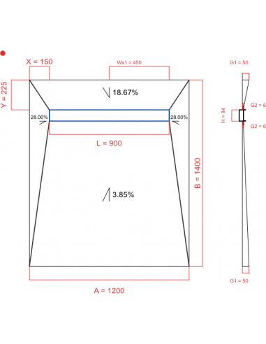 Showerlay Wiper 4 Way 1200 X 1400 Mm. . . 