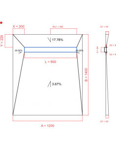 Showerlay Wiper 4 Way 1200. . . 