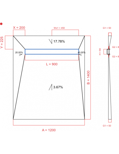 Showerlay Wiper 4 Way 1200 X 1400 Mm. . . 