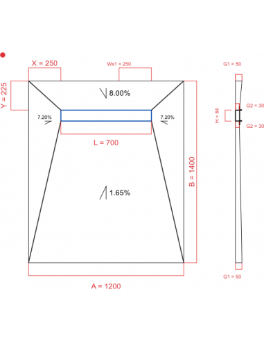 Showerlay Wiper 4 Way 1200 X 1400 Mm. . . 