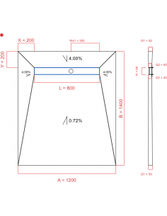 Showerlay Wiper 4 Way 1200. . . 
