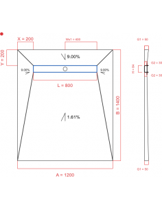 Showerlay Wiper 4 Way 1200. . . 