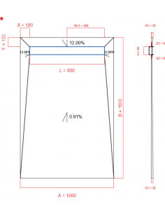 Showerlay Wiper 4 Way 1000. . . 