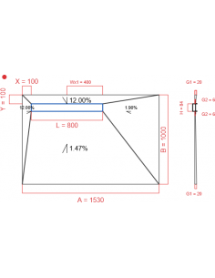 Showerlay Wiper 4 Way 1530. . . 