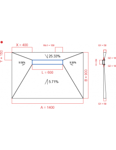 Showerlay Wiper 4 Way 1400. . . 