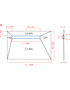 Showerlay Wiper 4 Way 1400. . . 