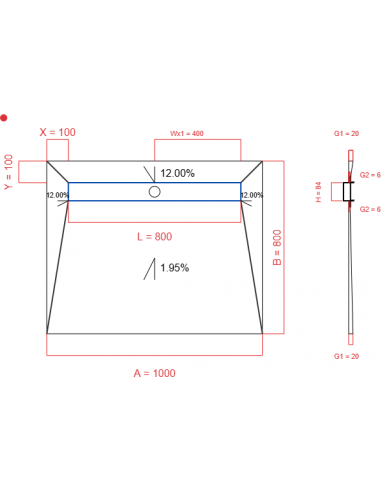 Showerlay Wiper 4 Way 1000 X 800 Mm. . . 