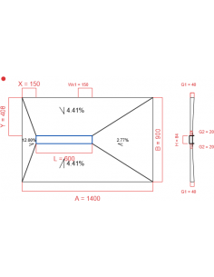 Showerlay Wiper 4 Way 1400. . . 