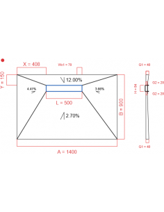 Showerlay Wiper 4 Way 1400. . . 