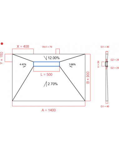 Showerlay Wiper 4 Way 1400 X 900 Mm. . . 