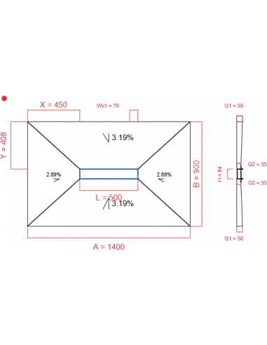 Showerlay Wiper 4 Way 1400 X 900 Mm. . . 