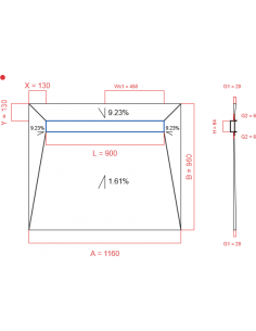Showerlay Wiper 4 Way 1160. . . 
