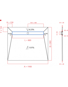 Showerlay Wiper 4 Way 1160. . . 