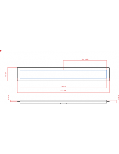 Duschrinne Wiper 900 Mm Premium. . . 