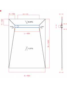 Showerlay Wiper 4 Way 900 X. . . 