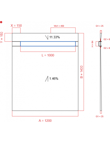 Showerlay Wiper 2 Way 1200 X 1400 Mm. . . 