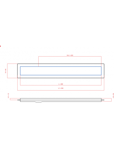 Duschrinne Wiper 800 Mm Premium Pure. . . 