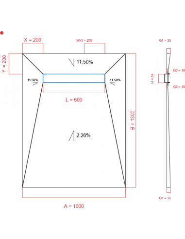 Showerlay Wiper 4 Way 1000 X 1300 Mm. . . 